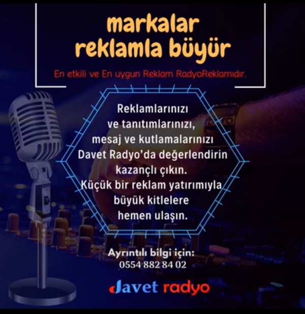 Gaziantep Radyo Reklamı - Davet FM Reklam ver